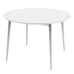 Aino jatkettava pöytä 110x110+45 cm, valkoinen