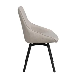 Alison tuoli musta metallijalka / beige kangas