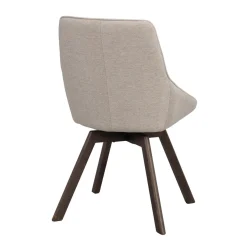 Alison tuoli ruskealakattu tammijalka / beige kangas