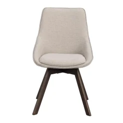 Alison tuoli ruskealakattu tammijalka / beige kangas
