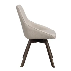 Alison tuoli ruskealakattu tammijalka / beige kangas