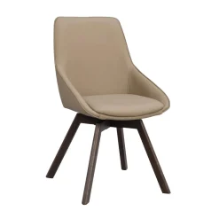 Alison tuoli ruskealakattu tammijalka / beige nahka