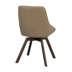 Alison tuoli ruskealakattu tammijalka / beige nahka