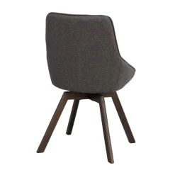 Alison tuoli ruskealakattu tammijalka / harmaa kangas