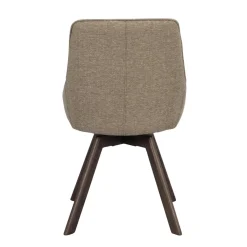 Alison tuoli ruskealakattu tammijalka / tumma beige kangas