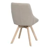 Alison tuoli valkolakattu tammijalka / beige kangas