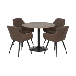 Circle pöytä Ø100 cm, ruskea