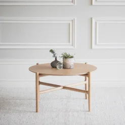 Holton sohvapöytä Ø80 cm tammi