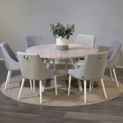 Ivalo lankkupöytä Ø140 cm, koivu