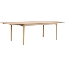 Markham ruokapöytä 180x90 cm valkopesty tammi
