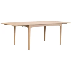 Markham ruokapöytä 140x90 cm valkopesty tammi