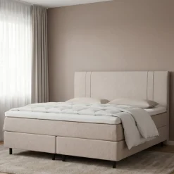 Memory foam-jenkkisänky 180x200 cm, mustilla puujaloilla