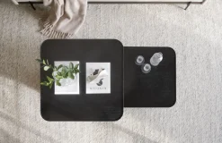 Sullivan sohvapöytä 60x60 cm musta tammi